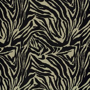 Jersey viscose Imprimé zèbre – kaki clair/noir, 