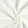 Dentelle brodée fleurs et feuilles – blanc,  thumbnail number 3