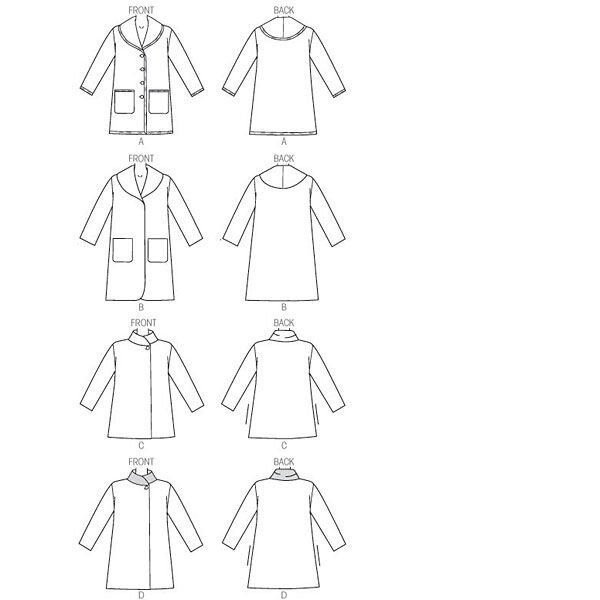 Manteau, Butterick 6107|32 - 40|42 - 50, image number 5