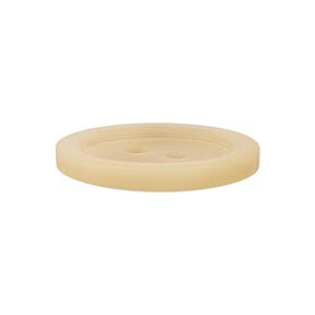 Bouton plastique 2 trous Basic - beige clair, 