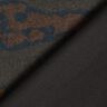 Jersey romanite tissu gratté avec lignes d’eau – marron foncé/noir,  thumbnail number 4