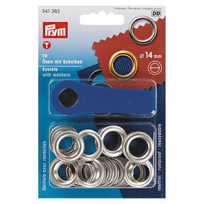 Œillets et rondelles [Ø 14 mm] | Prym – argent métallisé, 