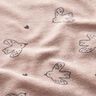 Jersey éponge Petits oiseaux – vieux rose clair,  thumbnail number 2