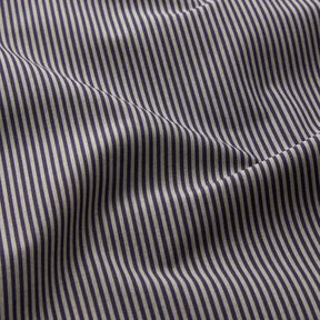 Tissu pour chemise à rayures verticales – noir/gris | Reste 100cm, 