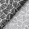 Coton enduit Mini feuilles abstraites – noir/blanc,  thumbnail number 5