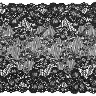 Dentelle élastique Hera [220 mm] - noir, 