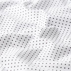Popeline coton Petits pois – blanc/noir, 