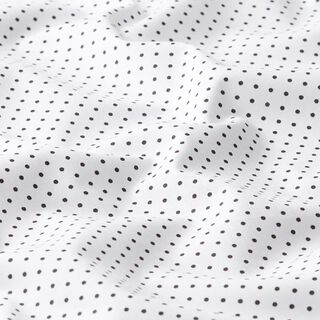 Popeline coton Petits pois – blanc/noir, 