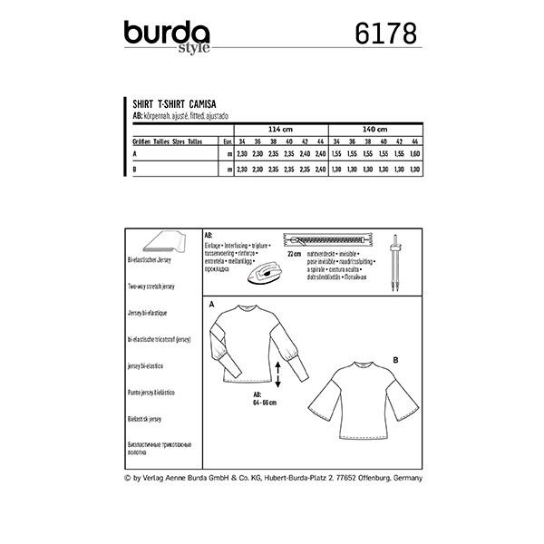 Haut, Burda 6178 | 34-44, image number 9