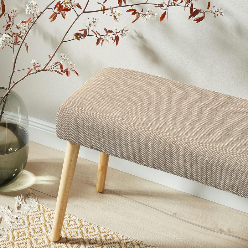 Tissu de revêtement Chiné doux – beige foncé,  image number 6