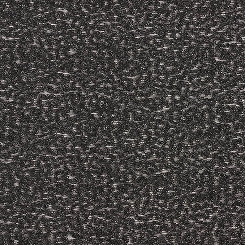 Tissu à paillettes Lignes sinueuses – noir,  image number 1