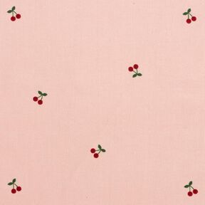 Velours milleraies Cerises &ndash; rose clair, 
