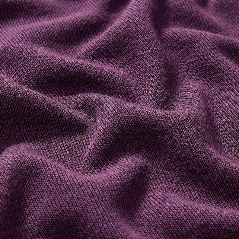 Tissu maille Mélange viscose super doux – aubergine,  image number 2