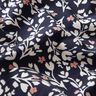 Jersey coton Petites fleurs douces avec cœurs – bleu marine,  thumbnail number 2