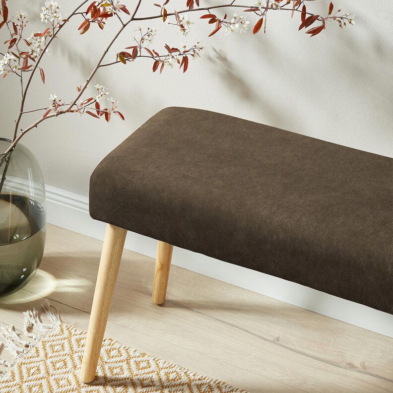 Tissu de revêtement Aspect velours – taupe foncé, image number 6