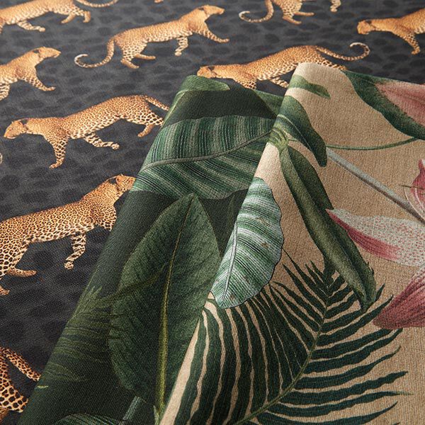 Tissu d’extérieur Canvas Feuilles de palmier – vert foncé,  image number 5