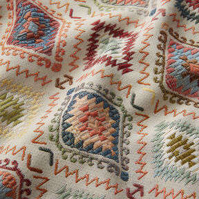 Tissu de décoration Jacquard Tapis indien – beige clair, 