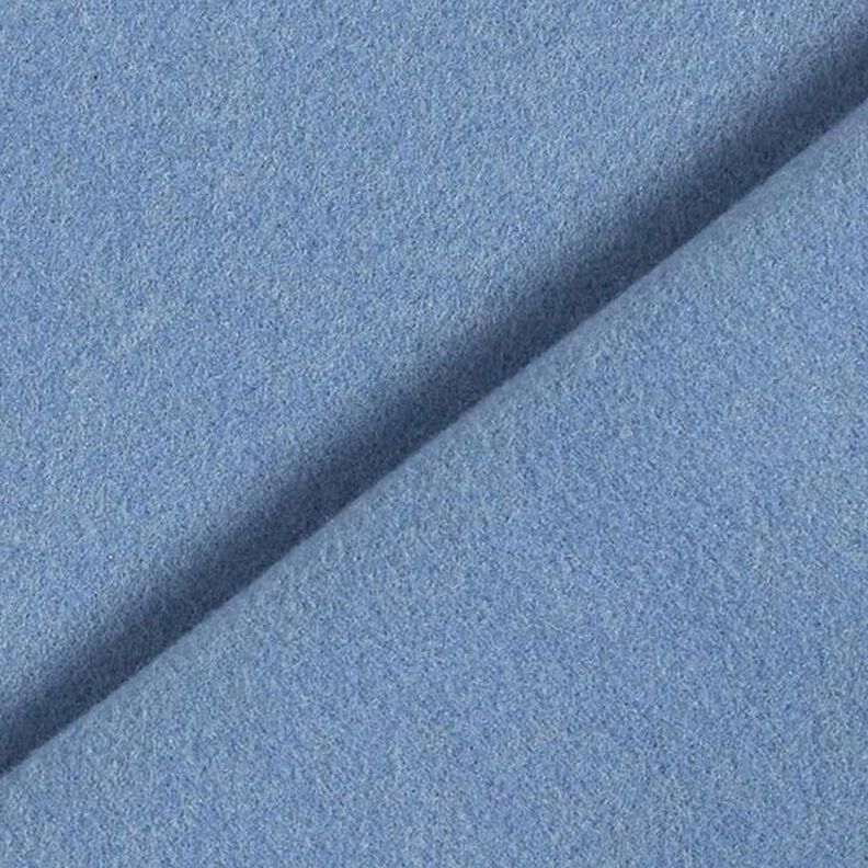 Tissu en polyester recyclé pour manteau – bleu jean,  image number 3