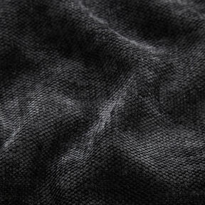 Tissu rideau thermique Chenille – noir, 