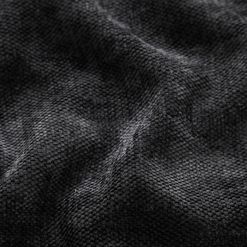 Tissu rideau thermique Chenille – noir,  image number 3