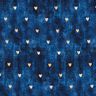 Jersey coton Cœurs dorés | Glitzerpüppi – indigo,  thumbnail number 1