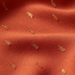 Tissu en viscose gouttes scintillantes – terre cuite, 