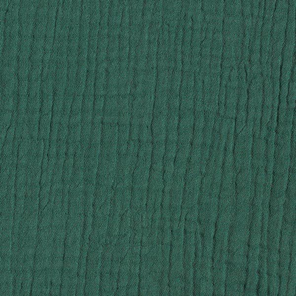 GOTS Tissu triple gaze de coton – vert foncé,  image number 4