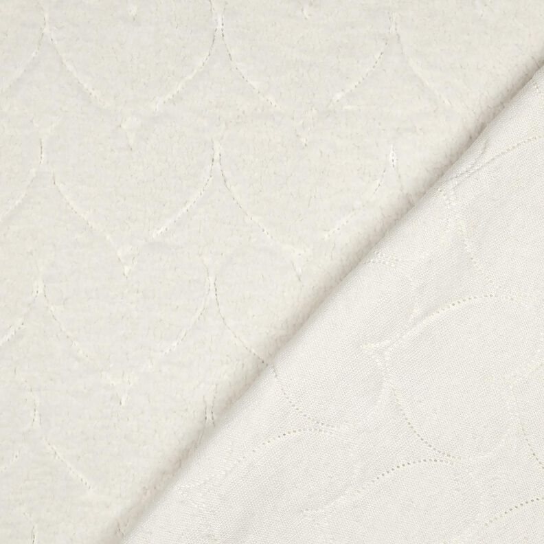Fourrure synthétique Motif de cœur | Poppy Fabrics – écru, image number 4