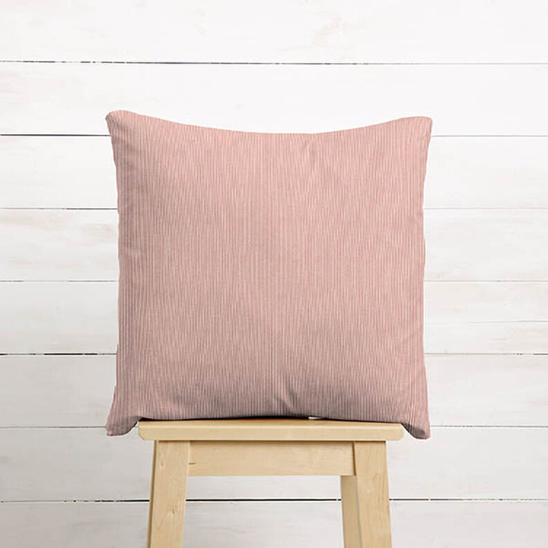 Tissu de revêtement Velours milleraies – vieux rose,  image number 7