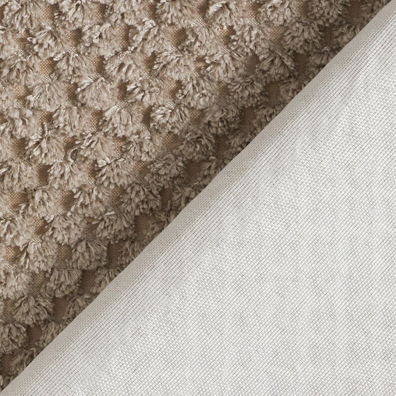 Tissu de revêtement motif texturé doux – taupe,  image number 3