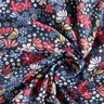 Tissu en coton Cretonne Fleurs mélangées – bleu nuit,  thumbnail number 3