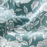 Tissu en coton Cretonne Jardin fleuri – pétrole légère/blanc,  thumbnail number 2