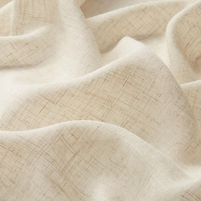 Tissu rideau voile aspect lin 300 cm – nature,  image number 2