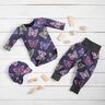 Jersey coton Papillons scintillants – bleu noir,  thumbnail number 7
