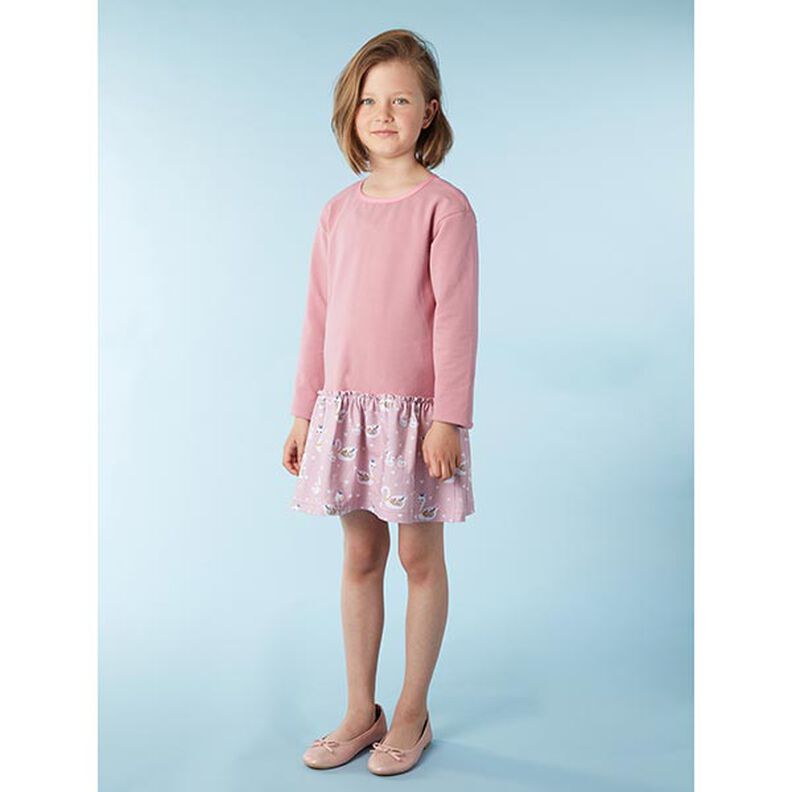 French Terry l&eacute;ger uni &ndash; vieux rose fonc&eacute;,  image number 6