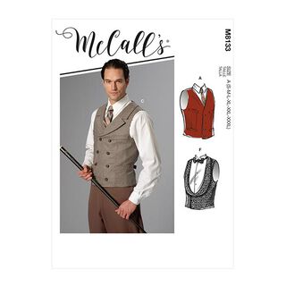 Gilet homme | McCalls 8133 | 32-56, 