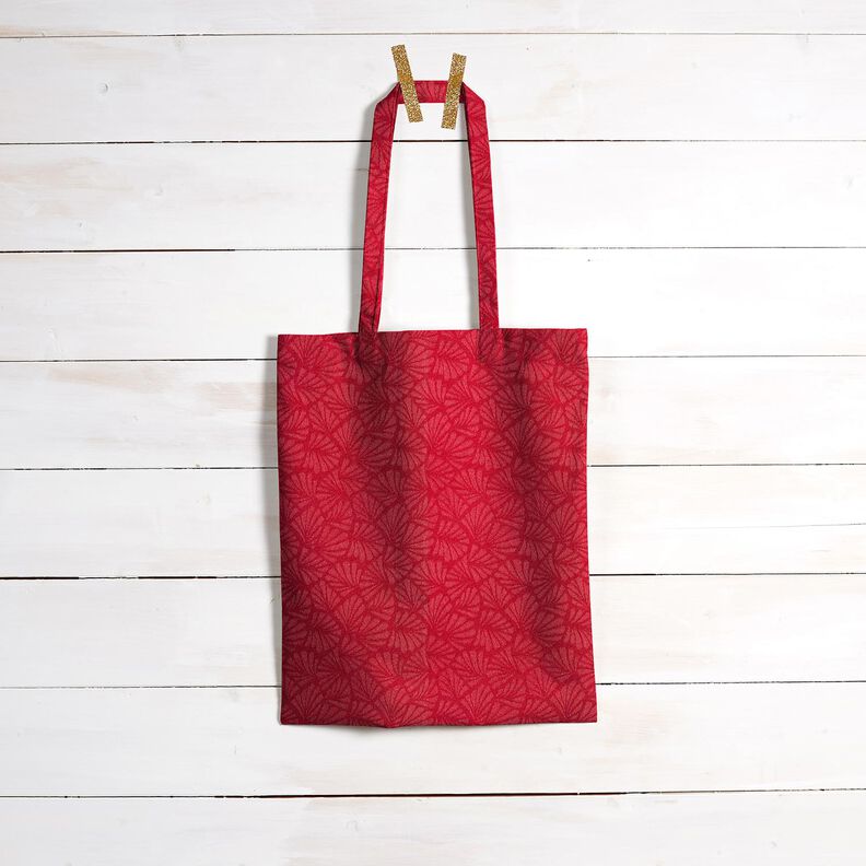 Coton enduit Mini éventails – rouge,  image number 8