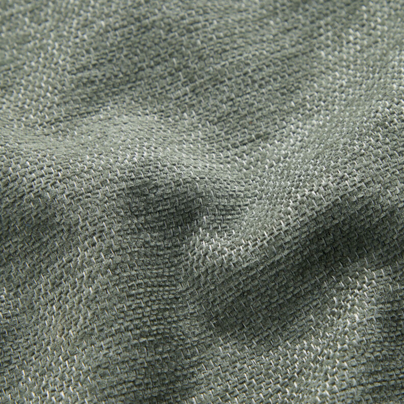 Tissu de revêtement Chenille Chiné – roseau/argent,  image number 2