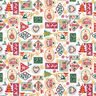 Tissu en coton Popeline Images de Noël – blanc/carmin,  thumbnail number 1