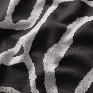 Jersey Romanit Motif Zèbre – noir/gris, 