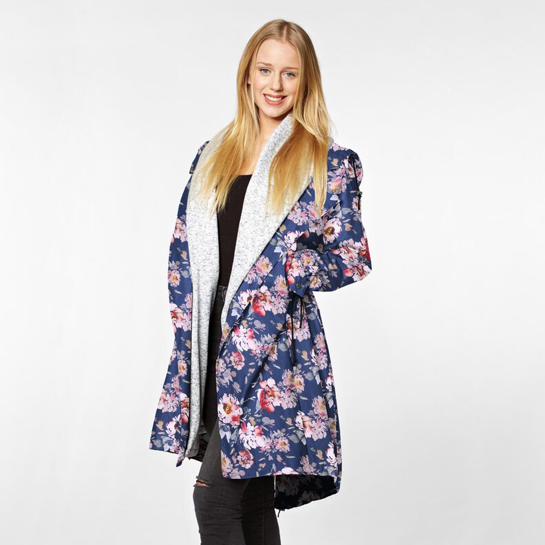 Softshell Fleurs – indigo/rose,  image number 5
