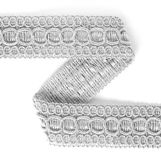Galon de robe, 28 mm – argent, 