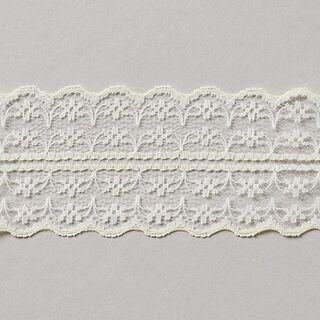 Galon Dentelle voile [48 mm] - blanc cassé, 