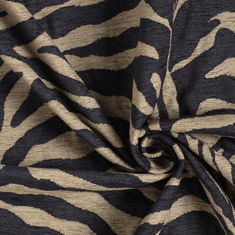 Tissu de revêtement Jacquard Zèbre – kaki/noir, image number 3