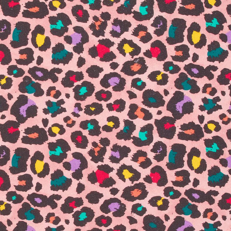 Sweatshirt gratté Motif léopard coloré – rose,  image number 1