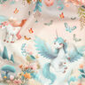 Jersey coton Licornes Impression numérique | by Poppy – écru/eucalyptus,  thumbnail number 2