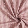 Tissu en coton Popeline guirlandes de fleurs – vieux rose/écru,  thumbnail number 3