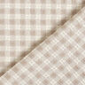 Tissu en coton à carreaux structurés – blanc/noix de cajou,  thumbnail number 5