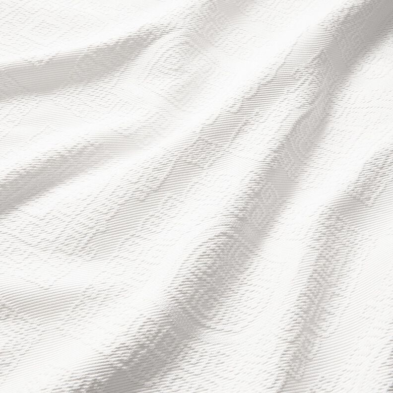 Tissu de décoration Jacquard losanges décoratifs 275 cm – blanc, image number 2