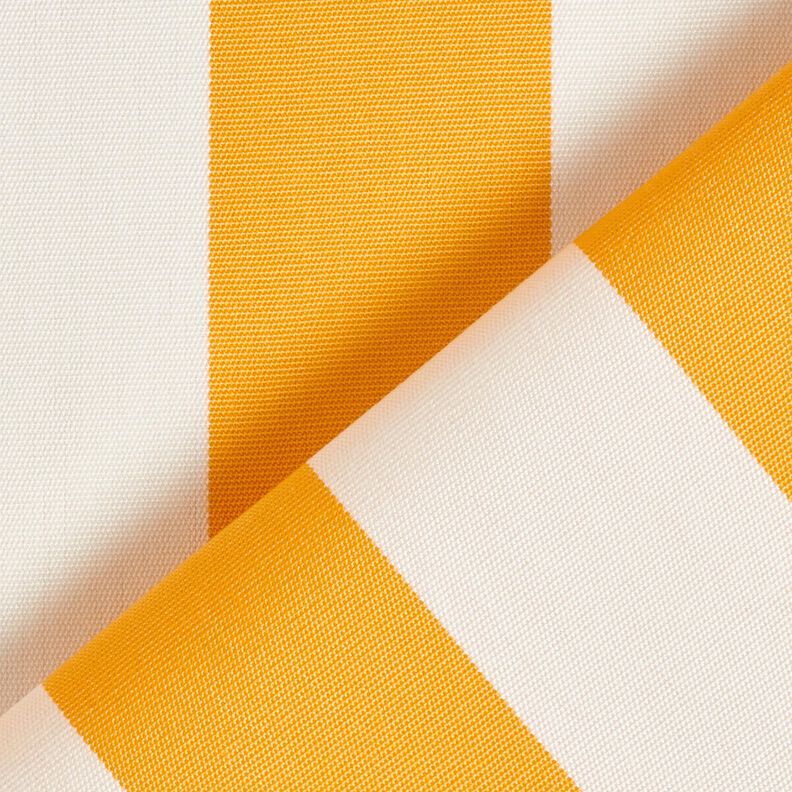 Tissu d’extérieur Canvas Blockstreifen – jaune soleil/ivoire,  image number 4